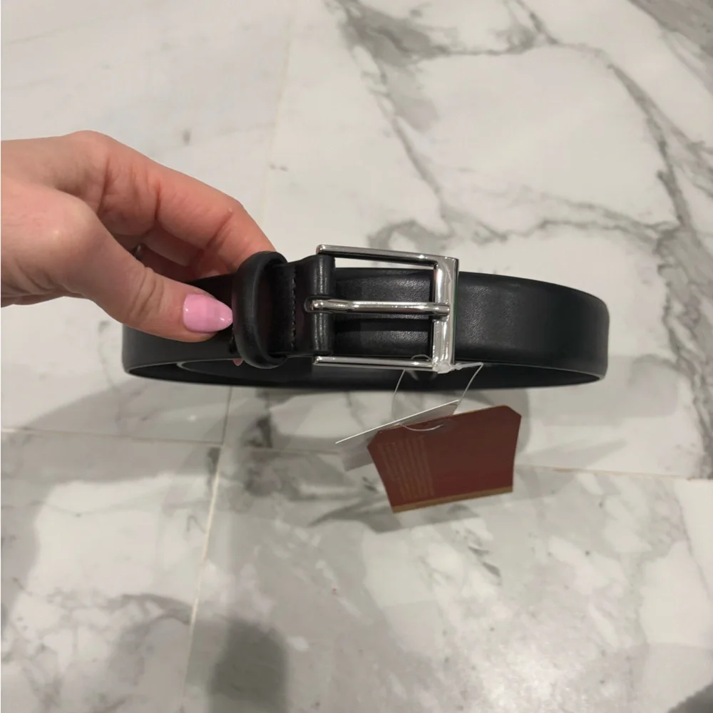 Appaman Black Leather Boys Belt Size L NWT
